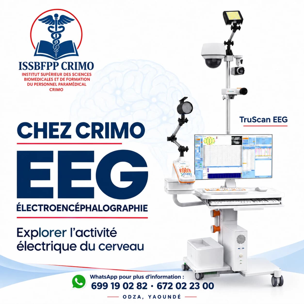 Système EEG TruScan installé au Centre de Radiologie CRIMO