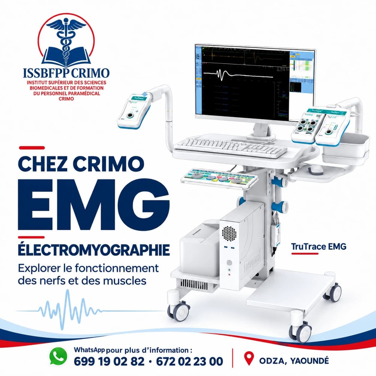 Système EMG TruTrace installé au Centre de Radiologie CRIMO